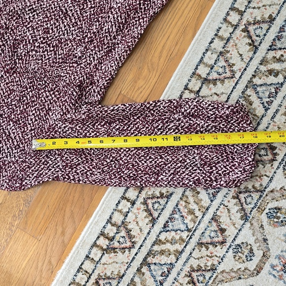 LIZ CLAIBORNE WOMEN'S BURGUNDY & BLACK PULLOVER TUNIC TOP SIZE LARGE - Picture 12 of 14